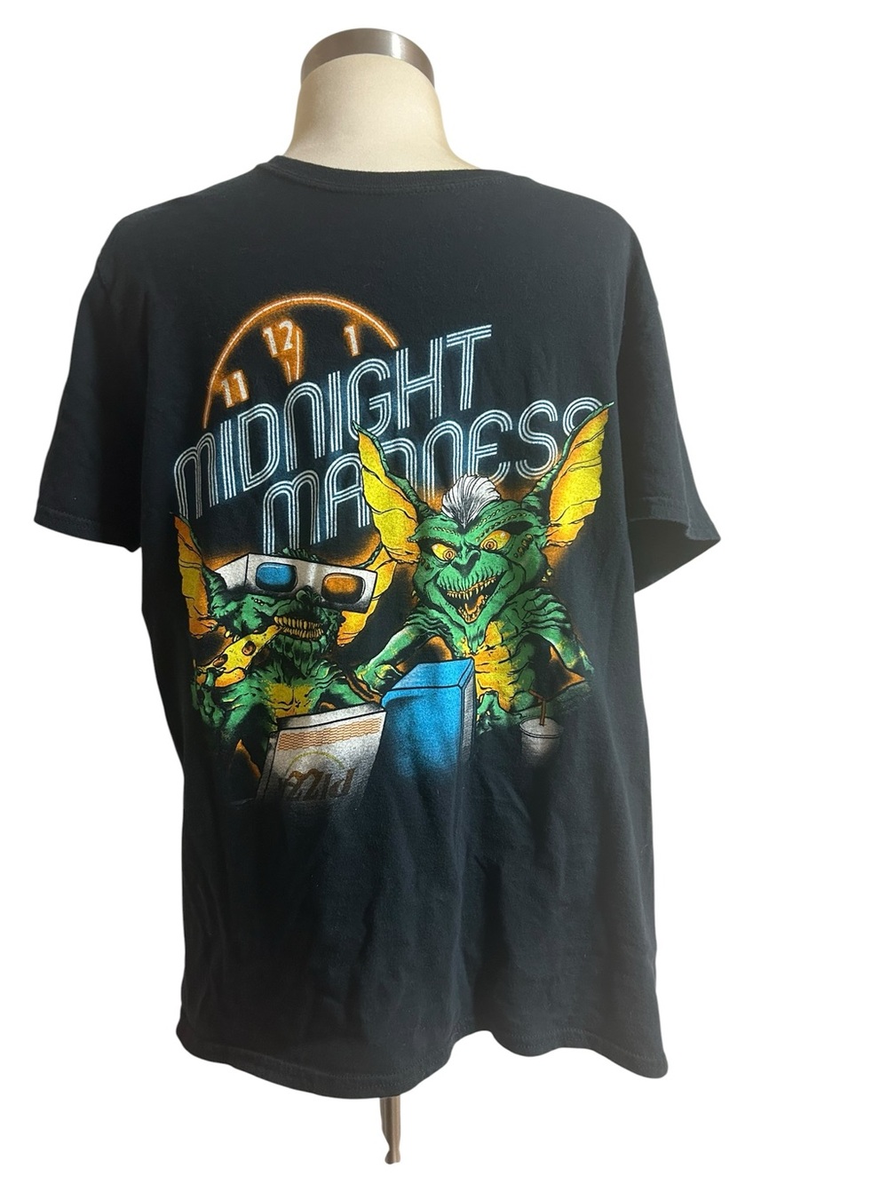 Midnight Madness Gremlins Graphic T-Shirt - Black 80s